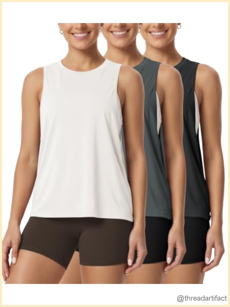 3-Pack Loose Sleeveless Tank Tops For Women Gym Yoga Workout Tanks